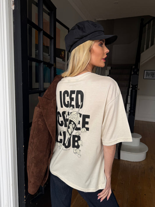 ICED COFFEE CLUB TEE SILKROAD DAUGHTERS