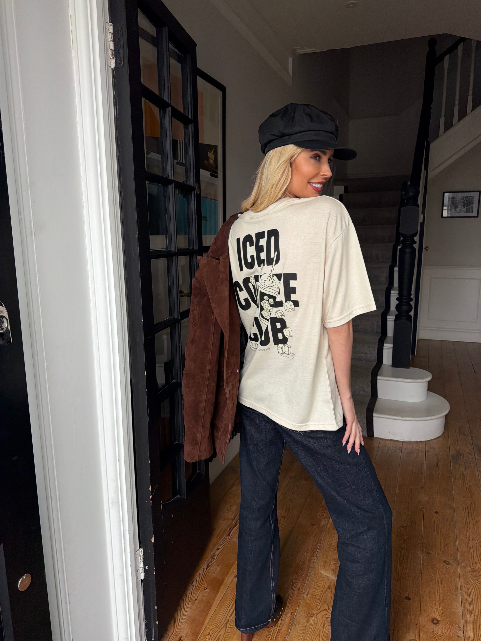 ICED COFFEE CLUB TEE SILKROAD DAUGHTERS