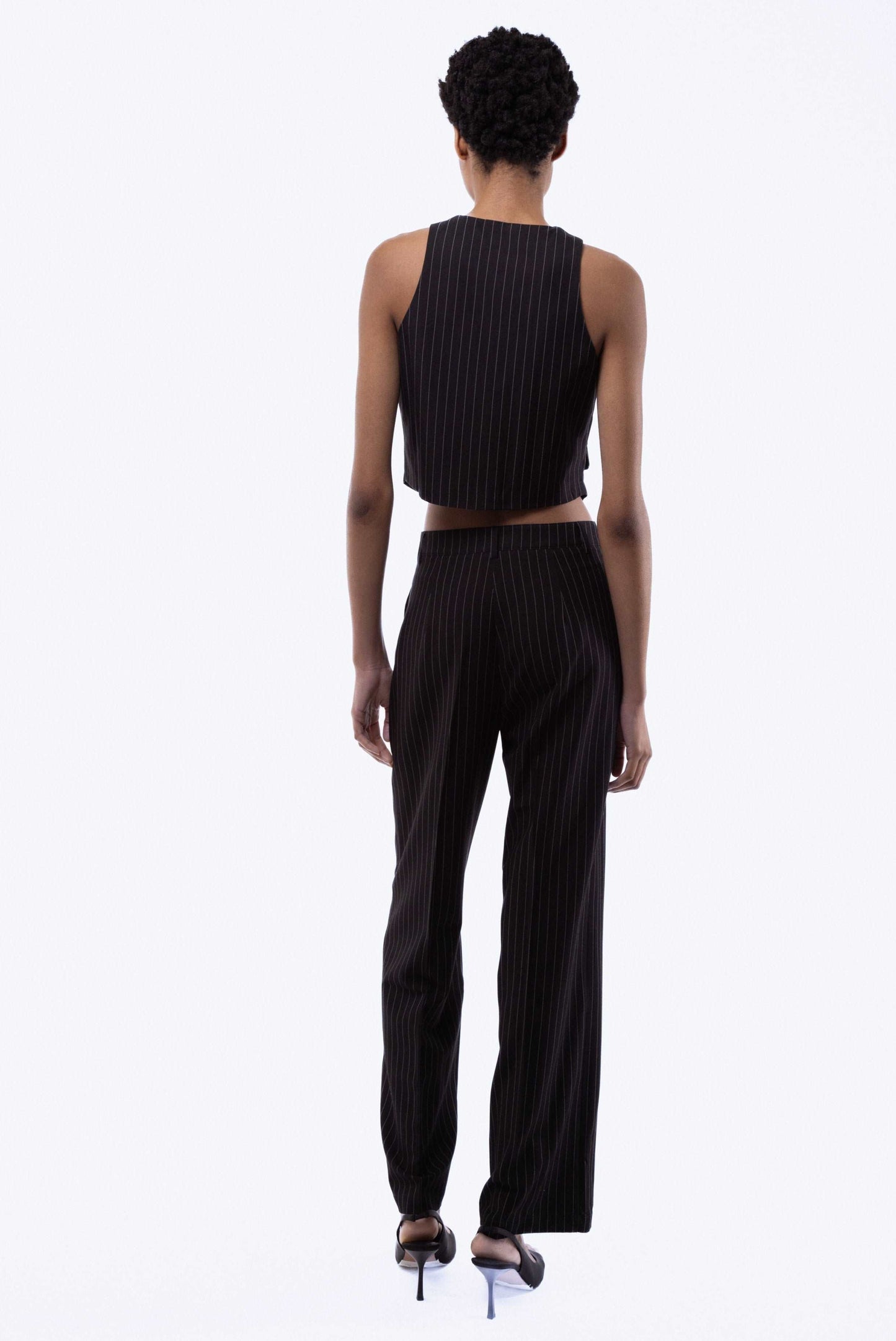 Amahle Pinstripe Wide Leg Trousers