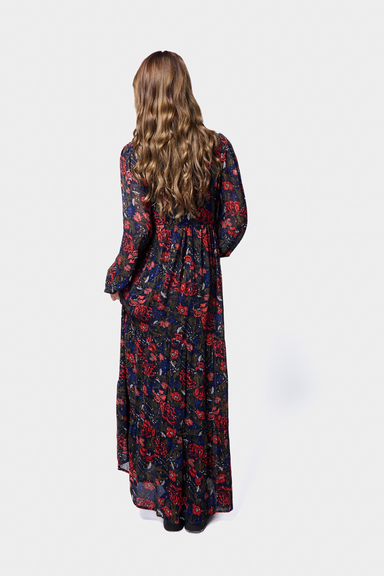 Printed Georgette Dress, SILKROAD DAUGHTERS