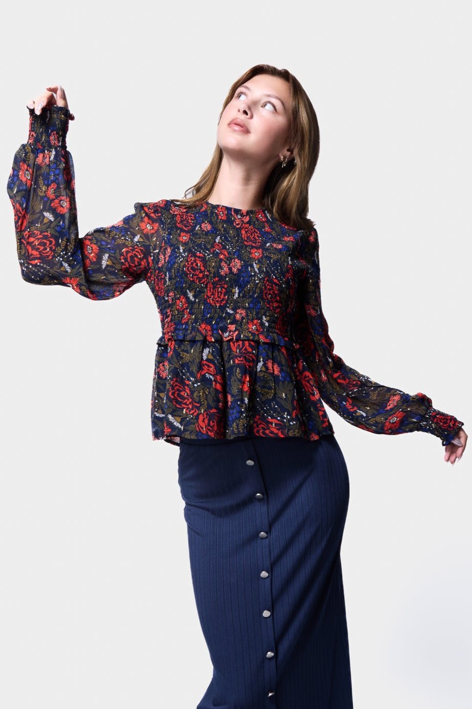 Printed Georgette Top SILKROAD DAUGHTERS