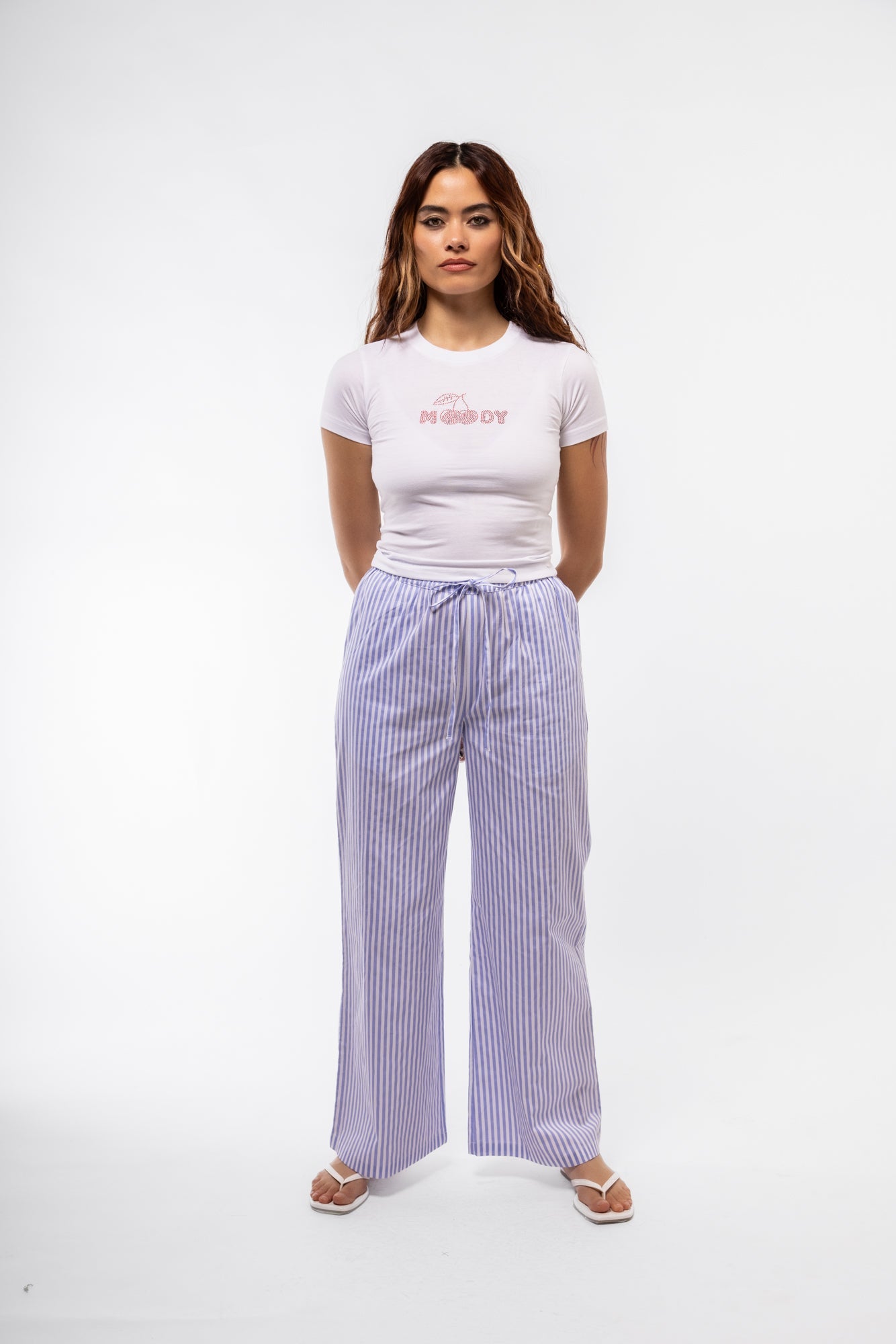 MOODY CHERRY RHINESTONE TEE SILKROAD DAUGHTERS