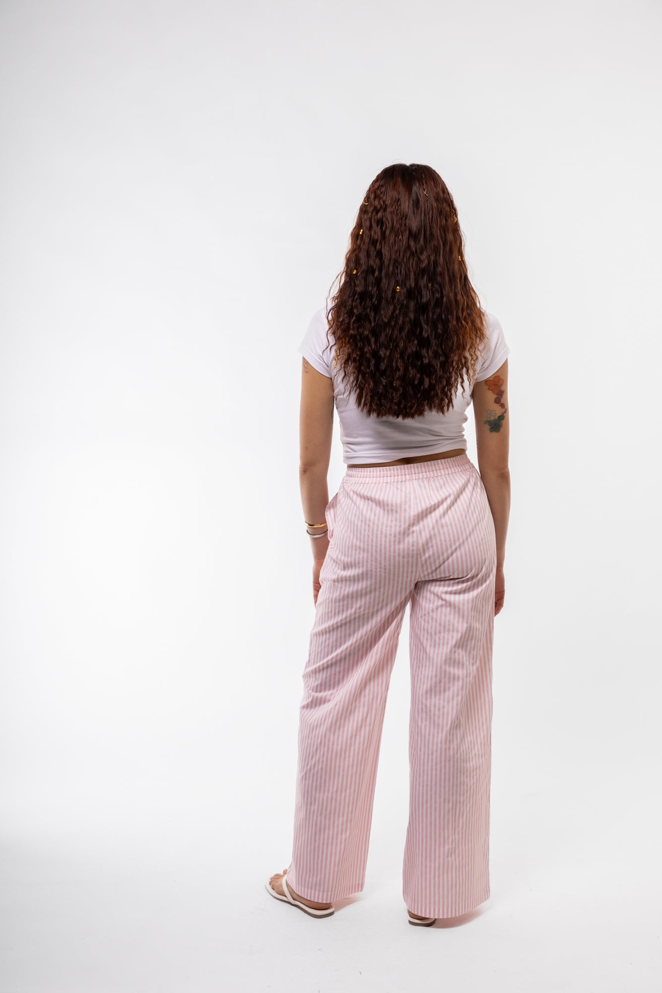 TIE WIDE LEG STRIPE TROUSERS (Copy) SILKROAD DAUGHTERS