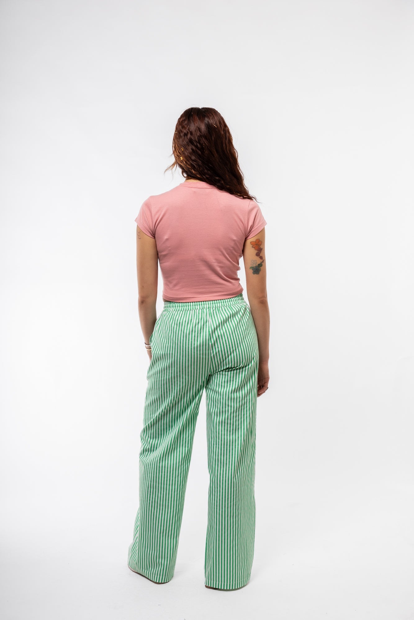 TIE WIDE LEG STRIPE TROUSERS (Copy) SILKROAD DAUGHTERS