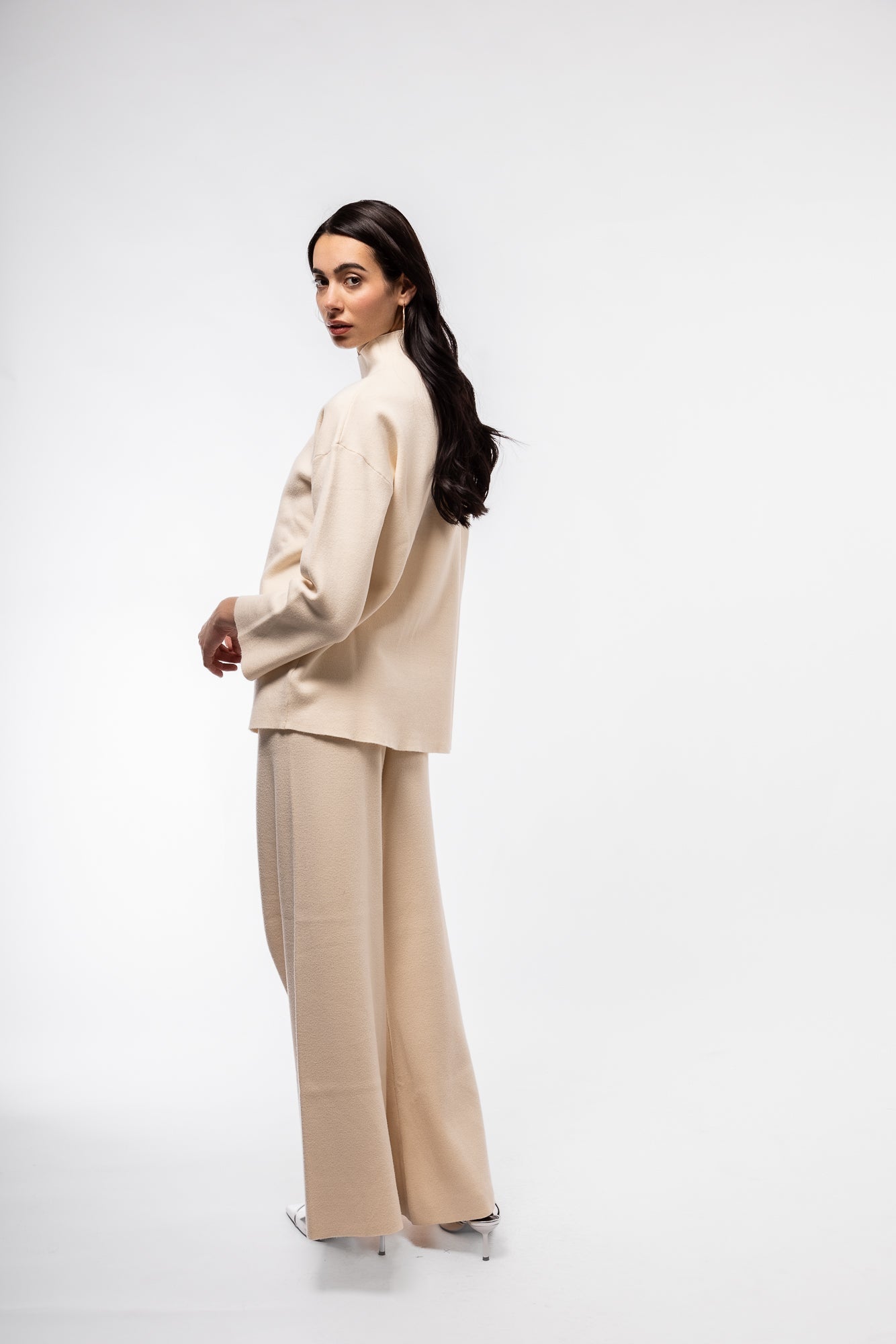 KNITTED WIDE LEG TROUSERS SILKROAD DAUGHTERS