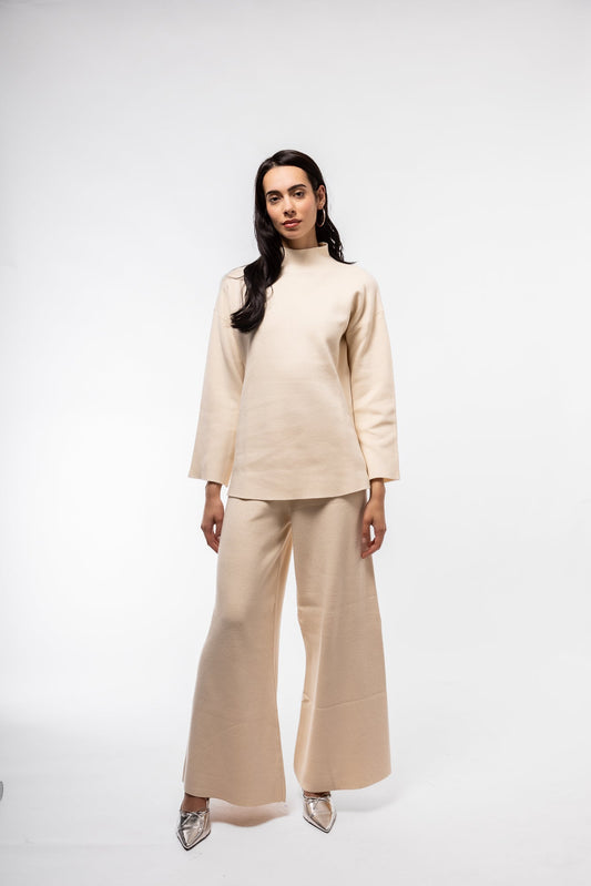 KNITTED WIDE LEG TROUSERS SILKROAD DAUGHTERS