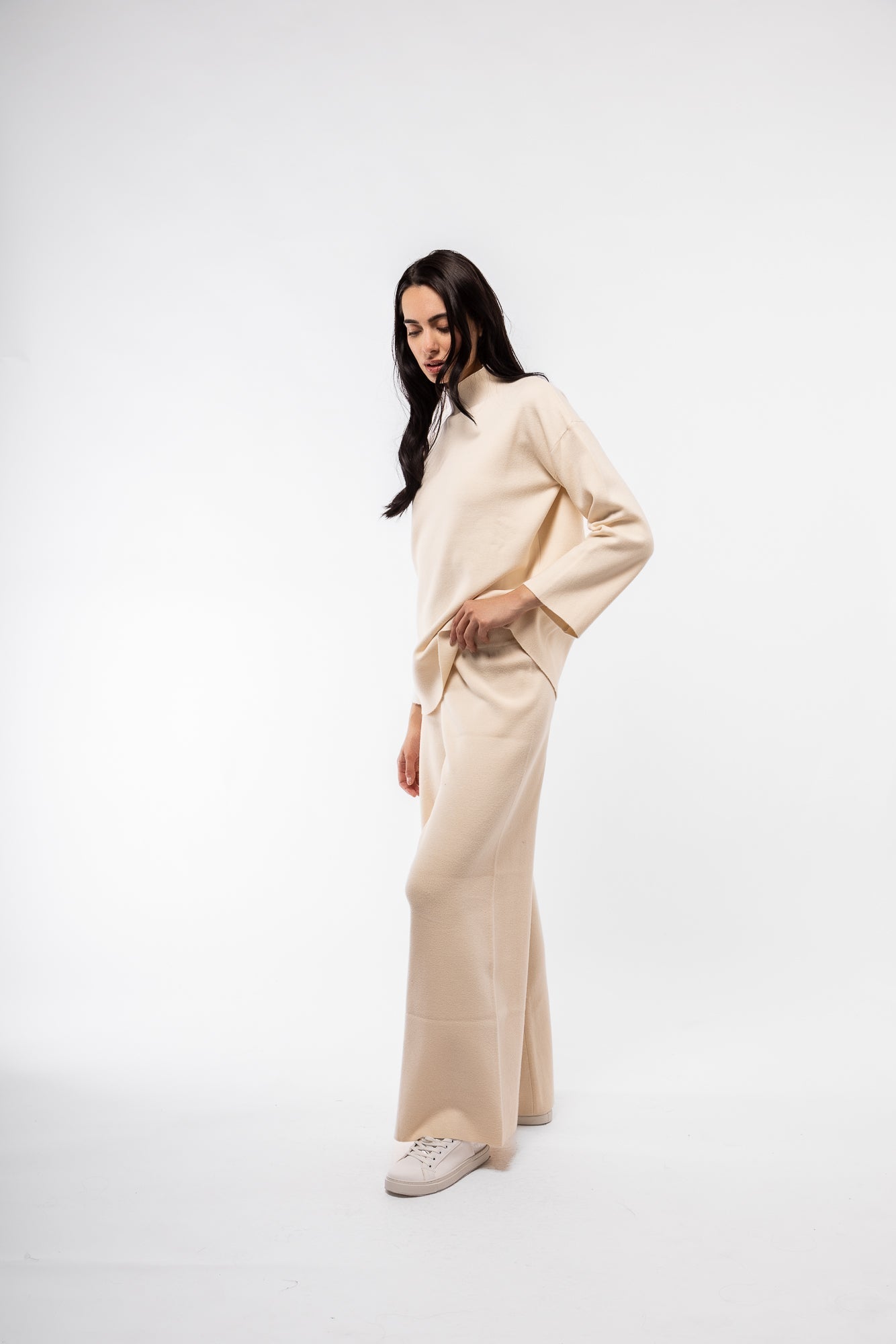 KNITTED WIDE LEG TROUSERS SILKROAD DAUGHTERS