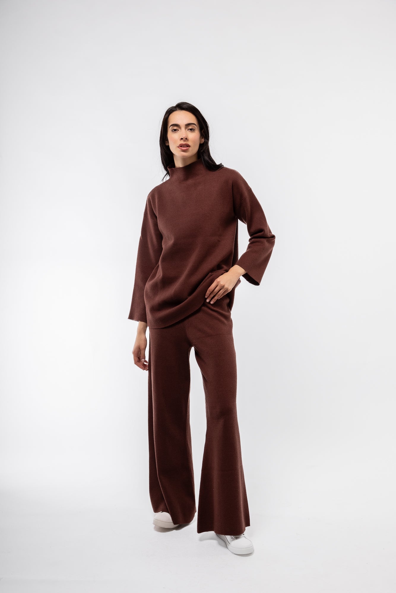 KNITTED WIDE LEG TROUSERS SILKROAD DAUGHTERS