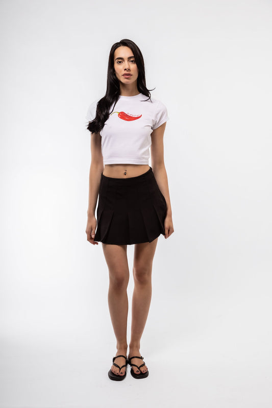 TAILORED PLEATED MINI SKIRT SILKROAD DAUGHTERS