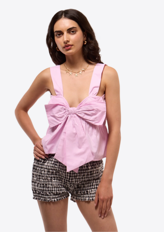 BOW DETAIL CAMI TOP SILKROAD DAUGHTERS