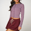  Striped-Burgundy