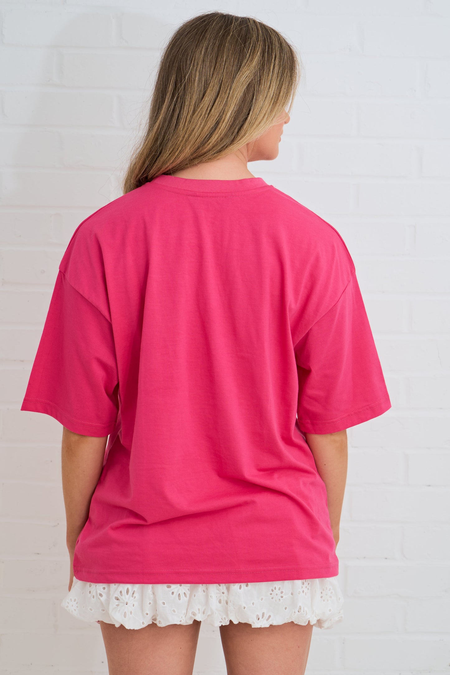 COCONUT VIVES RHINESTONE OVERSIZED TEE SILKROAD DAUGHTERS