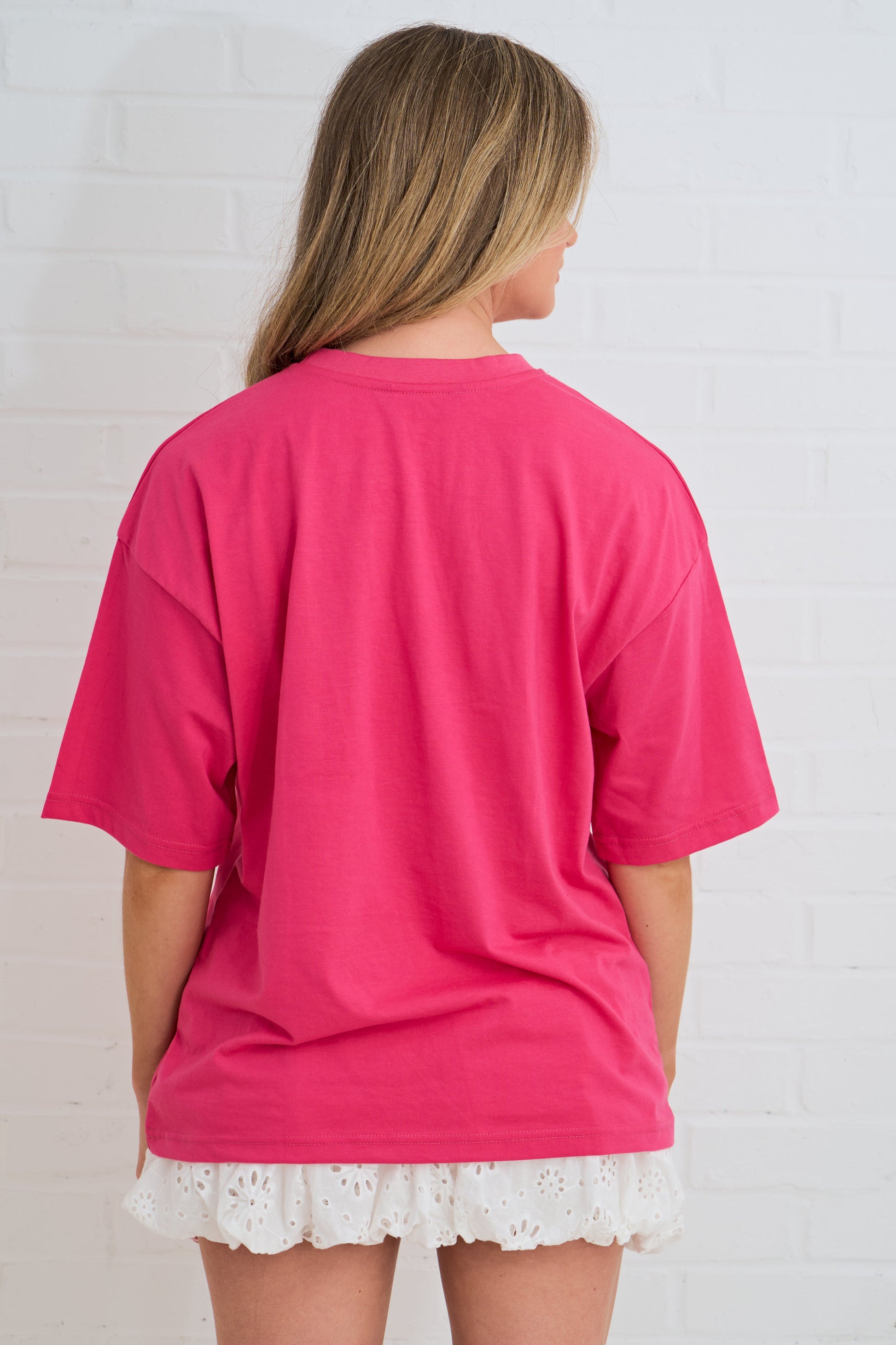 COCONUT VIVES RHINESTONE OVERSIZED TEE SILKROAD DAUGHTERS