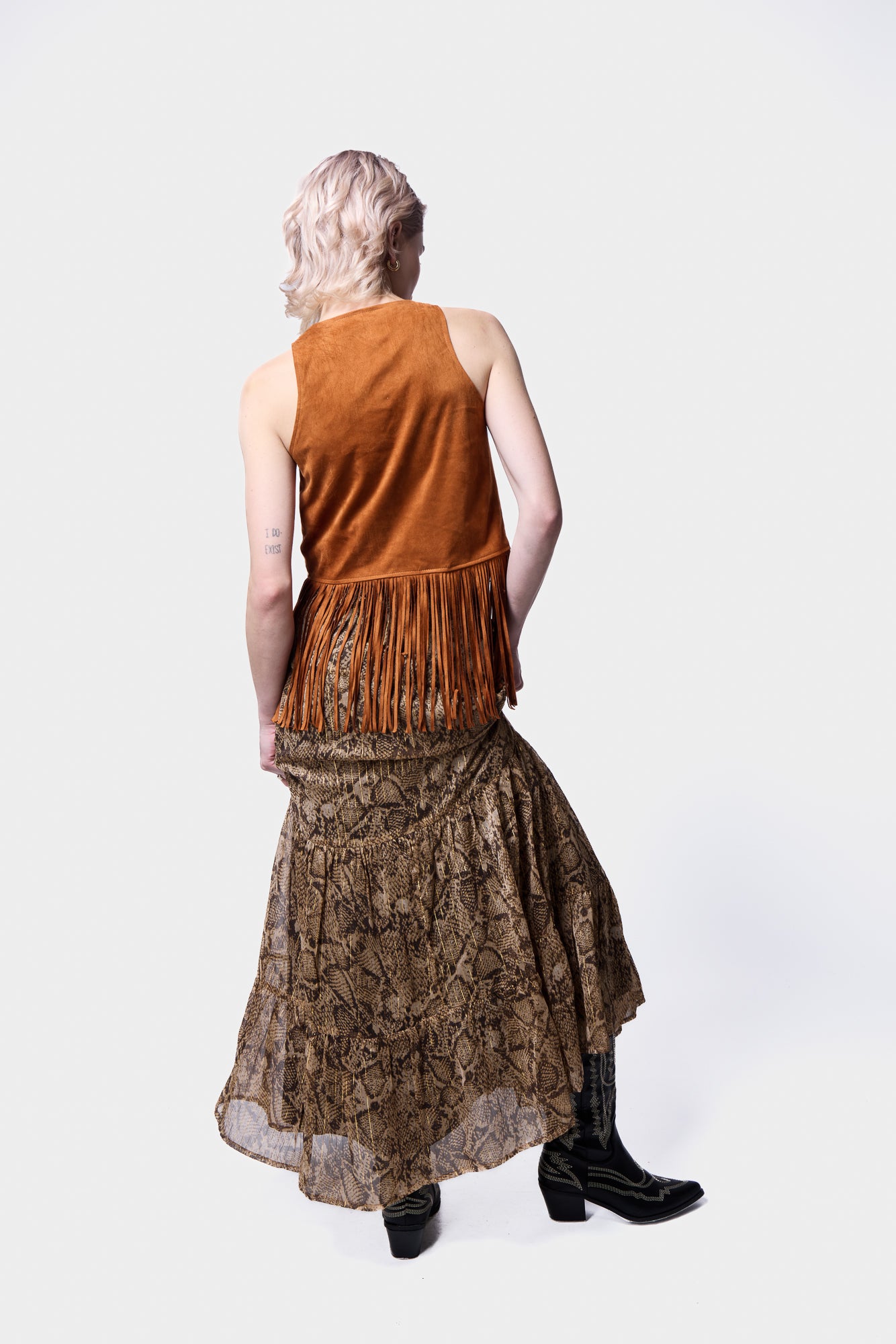 Snake Print Skirt SILKROAD DAUGHTERS