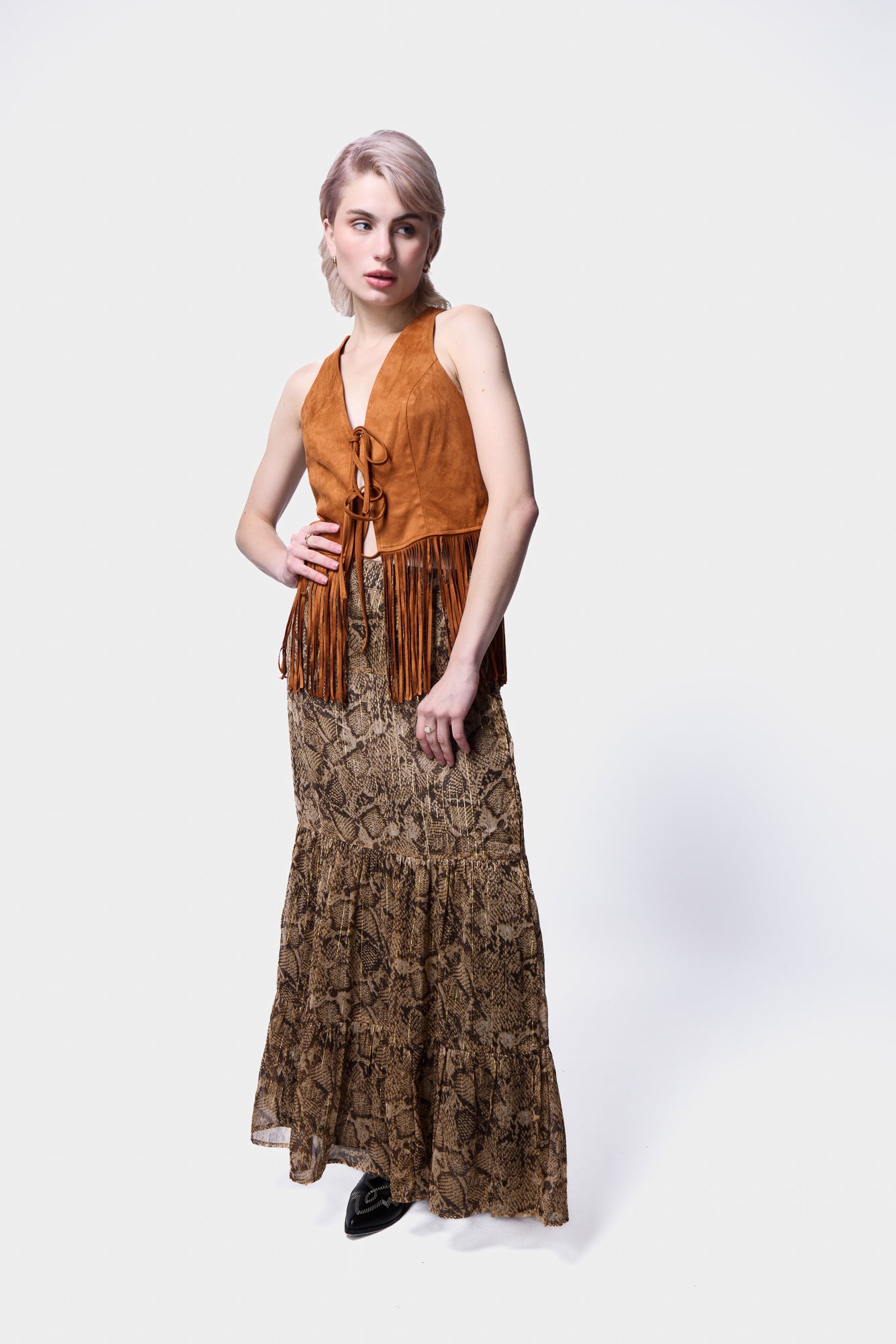 Snake Print Skirt SILKROAD DAUGHTERS