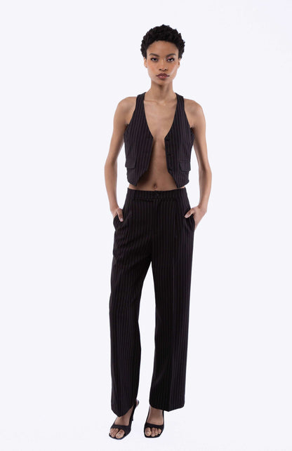 Amahle Pinstripe Wide Leg Trousers