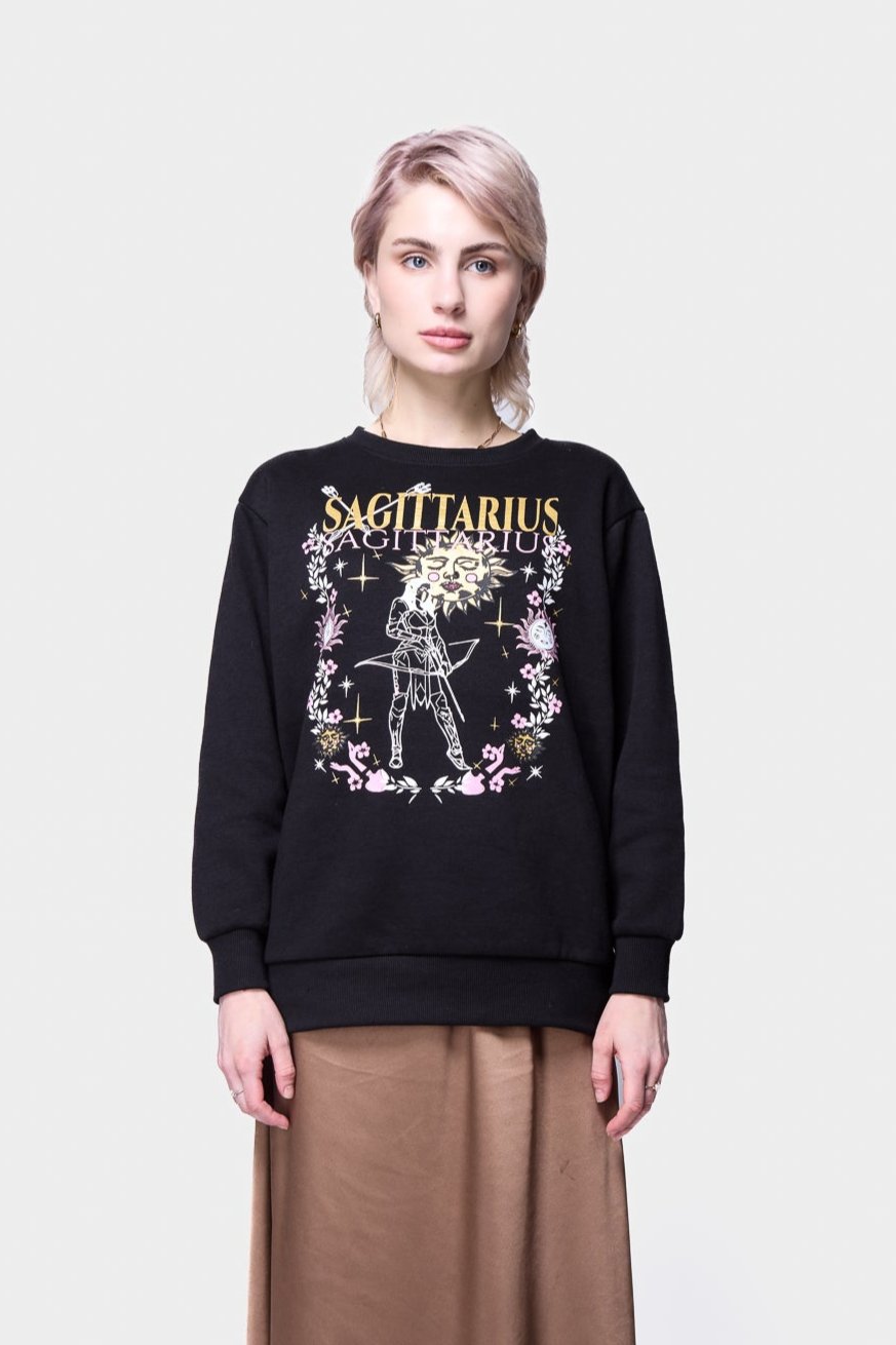 Sagittarius Sweatshirt, SILKROAD DAUGHTERS