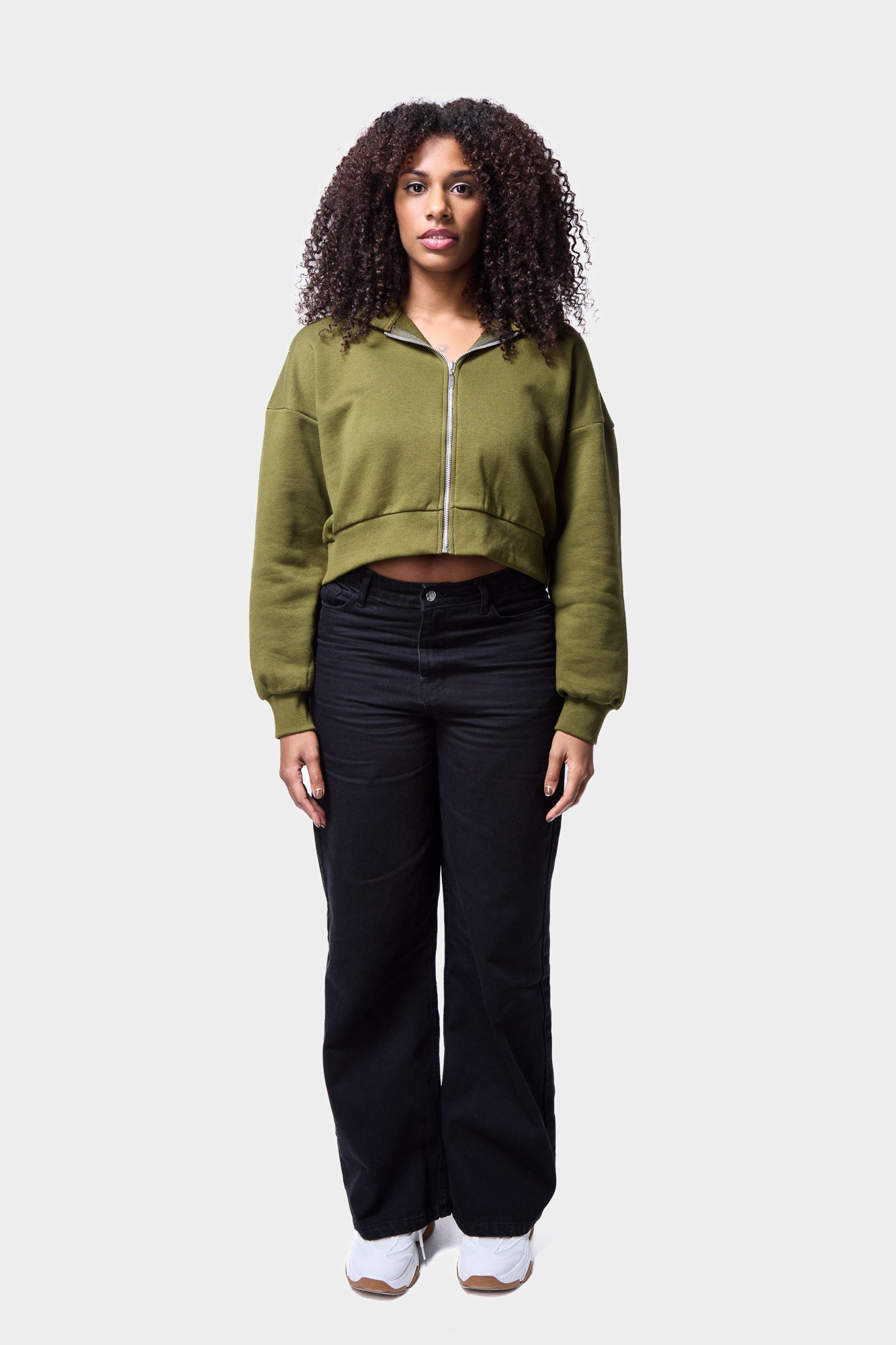 WIDE LEG DENIM JEANS IN BLACK WASH SILKROAD DAUGHTERS