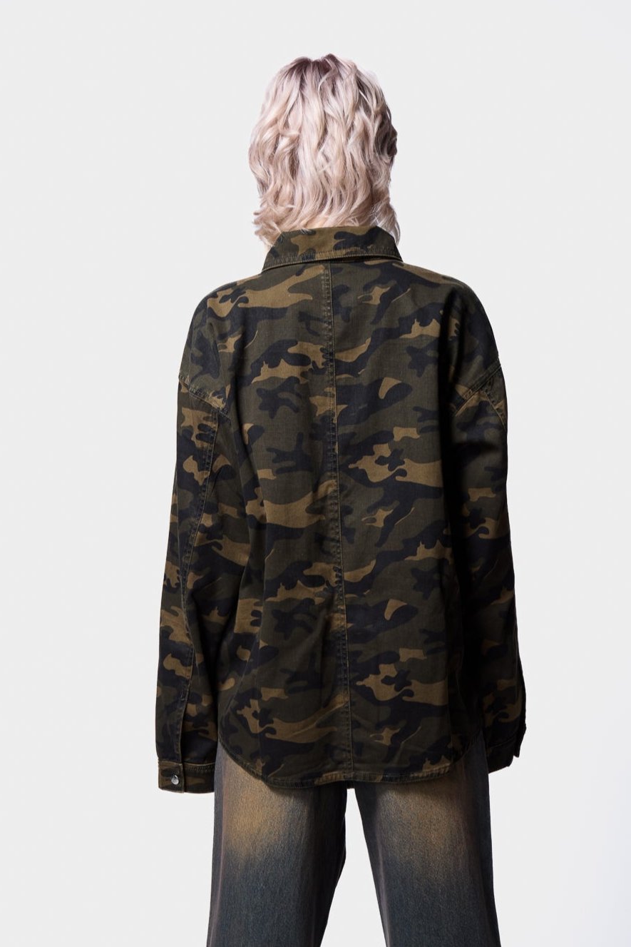 Camo Oversized Jacket SILKROAD DAUGHTERS