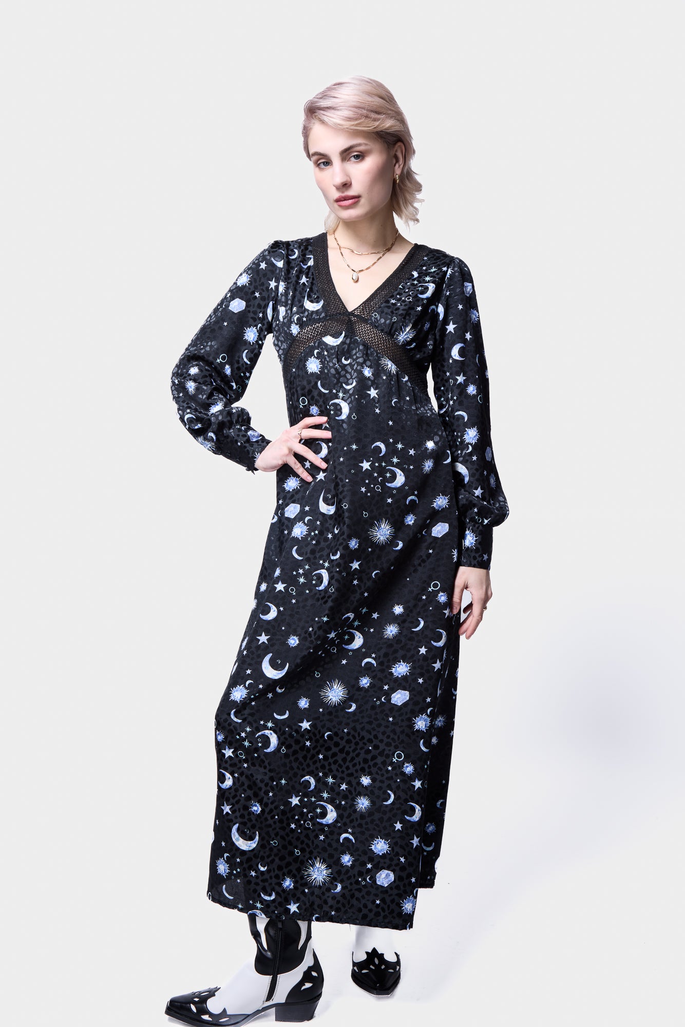 Lace Mix and Match Midi Dress SILKROAD DAUGHTERS