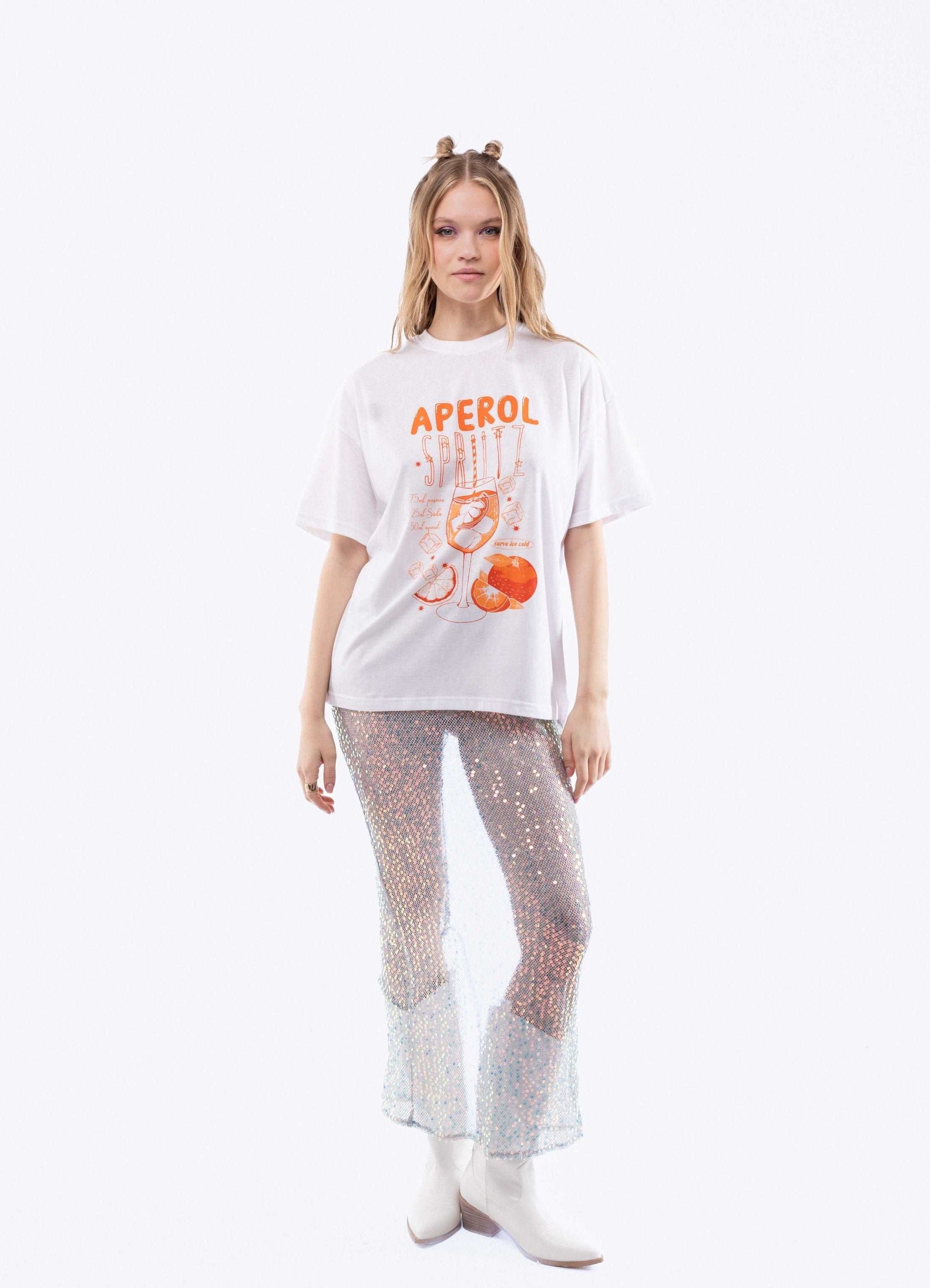 Aperol Cocktail Oversized Tee