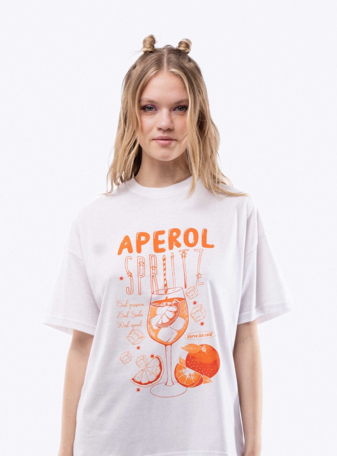 Aperol Cocktail Oversized Tee, SILKROAD DAUGHTERS , Shirts & Tops, Aperol Cocktail Oversized Tee