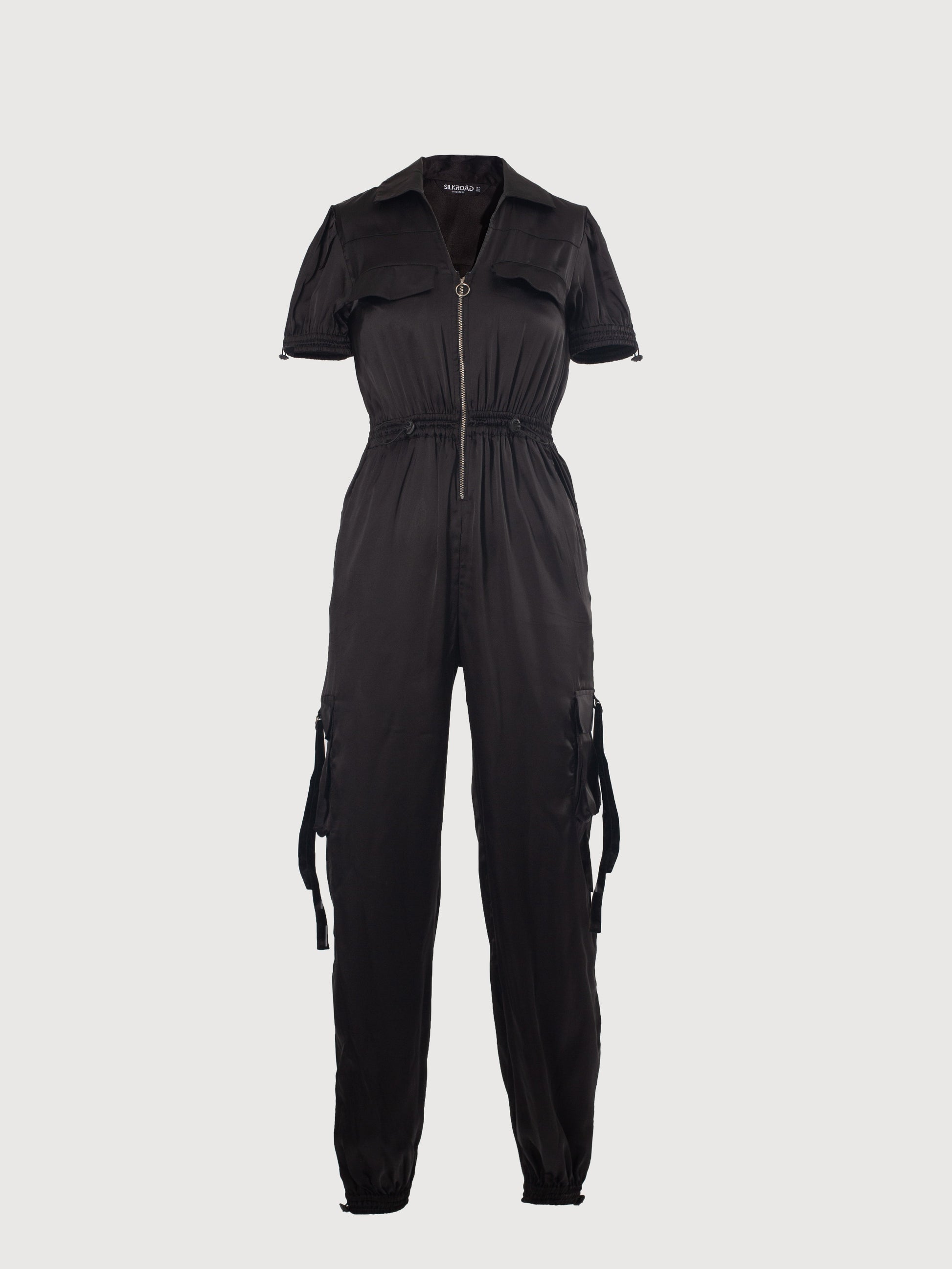 SATIN CARGO JUMPSUIT SILKROAD DAUGHTERS