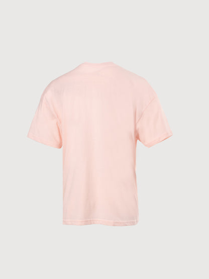 Light Pink California Print Oversized Tee