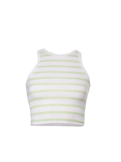 Rib Stripe Racer Top SILKROAD DAUGHTERS