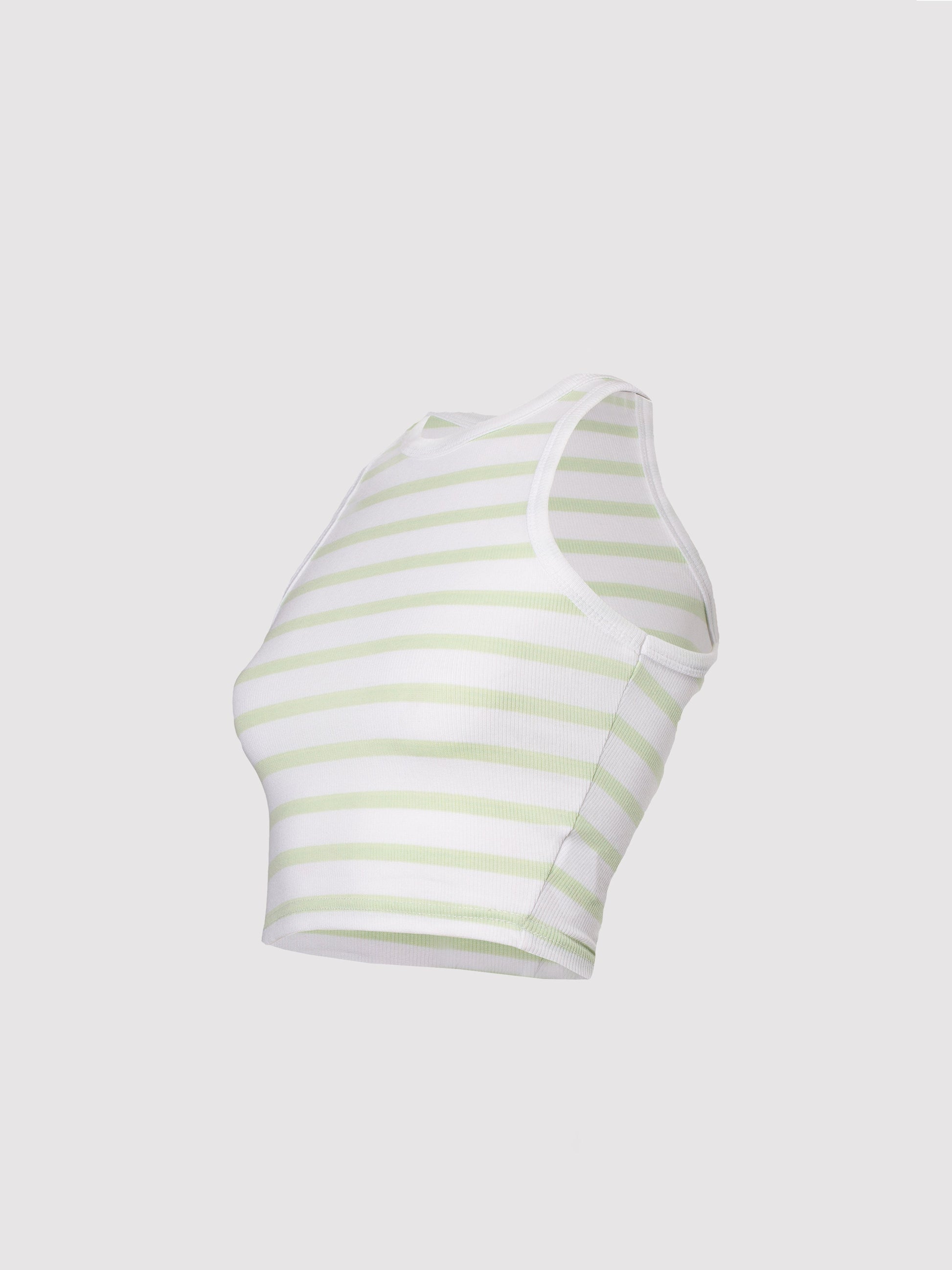 Rib Stripe Racer Top SILKROAD DAUGHTERS