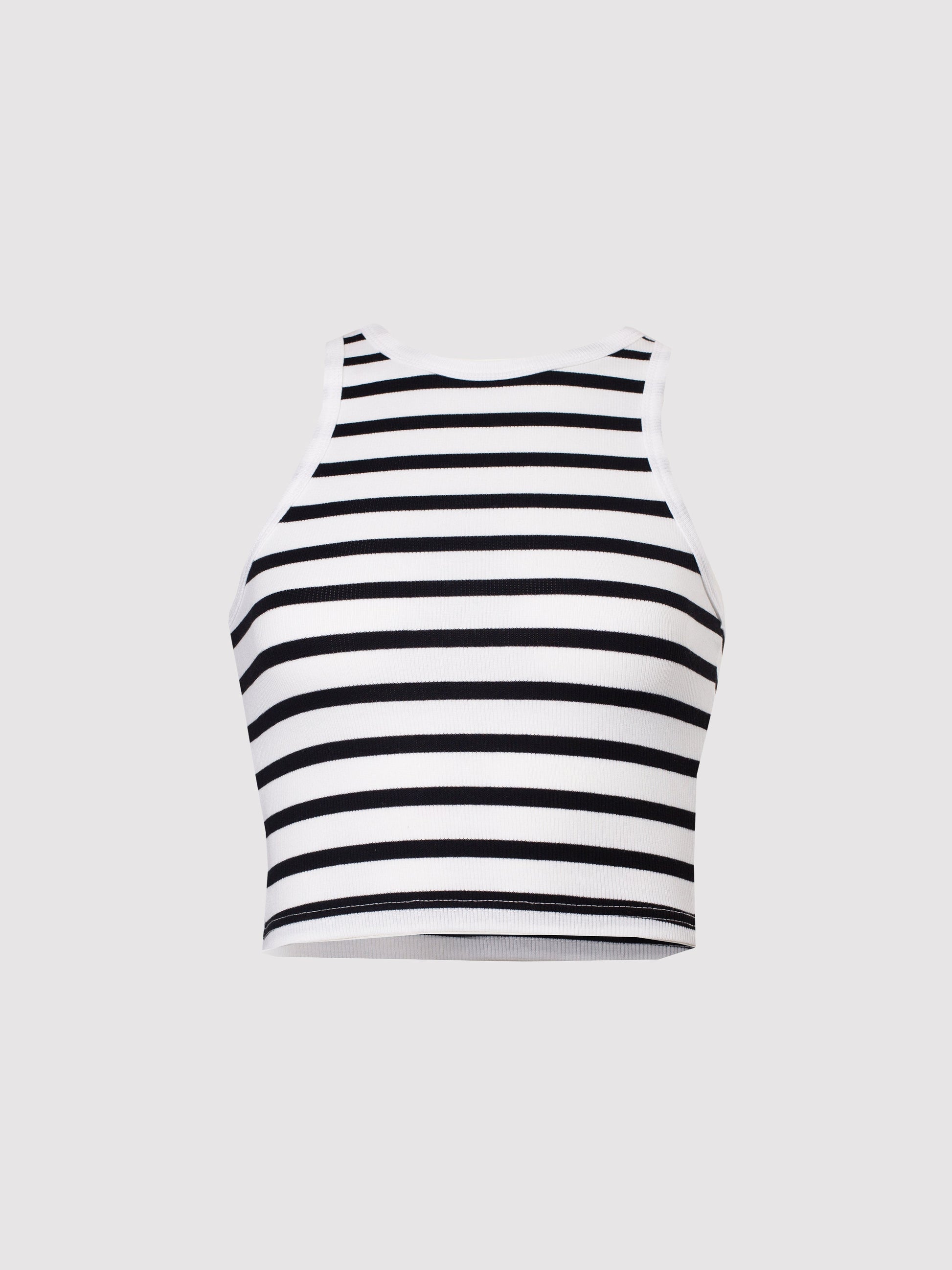 Rib Stripe Racer Top SILKROAD DAUGHTERS