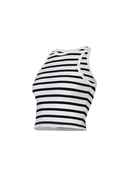 Rib Stripe Racer Top SILKROAD DAUGHTERS