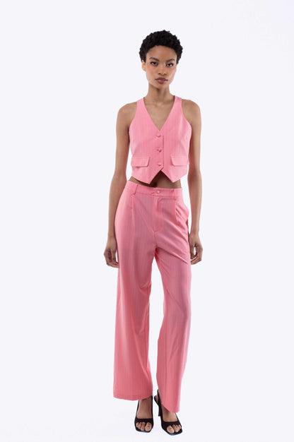 Amahle Pinstripe Wide Leg Trousers